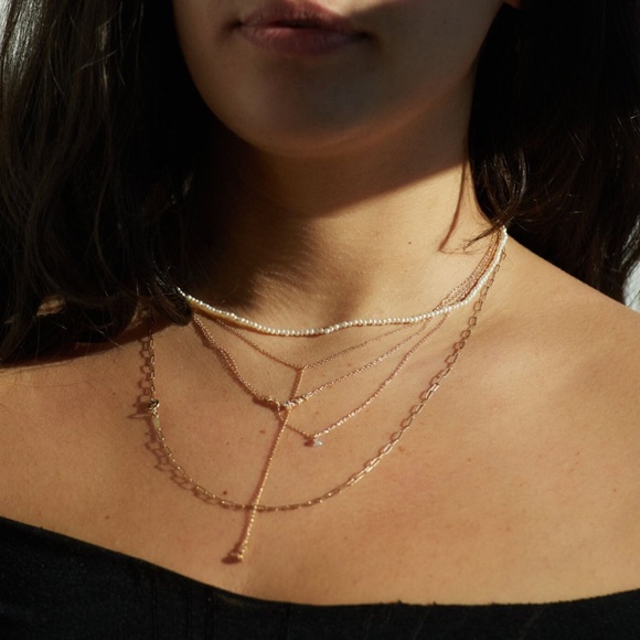 Tiny Baroque Freshwater Pearl Choker Necklace - Picture 4 of 5